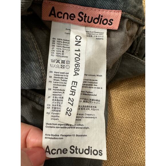 Acne Studios Black High Waist Mece Jeans 27x32 - Picture 6 of 12